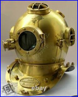 Dark Sea Navy United States Mark V Antique Maritime Divers Diving Helmet