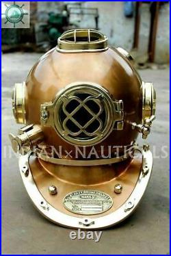 Deep Sea Diving Divers Helmet Brass Scuba Antique Mark V U. S Navy Nautical Gift