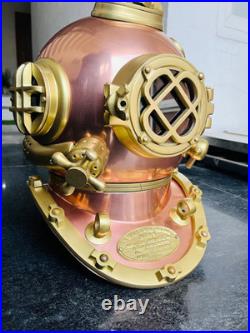 Diving Helmet Deep Sea Diving Helmet Mark V Diving Helmet Copper Brass antique D