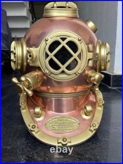 Diving Helmet Deep Sea Diving Helmet Mark V Diving Helmet Copper Brass antique D