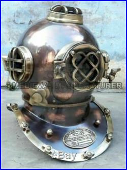 Diving Helmet Mark V Deep Antique U. S. Navy Diver Vintage Water Decor Style