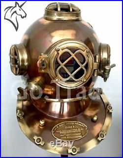 Diving Helmet Mark V Deep Water Decor Style Gift Antique U. S. Navy Diver Vintage