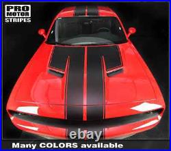 Dodge Challenger 2008-2022 Top Double Stripes Decals Pinstriping (Choose Color)