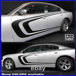 Dodge Charger 2011-2021 Side Double Scallop C-Stripes Decals (Choose Color)