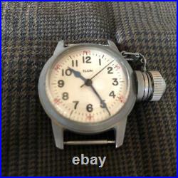 ELGIN Military USN BUSHIPS US Navy Watch With Crown Cap Manual Winding #0