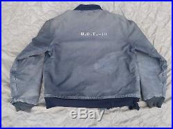 Early WWII US Navy Deck Jacket UDT-10 OSS, Named Rare