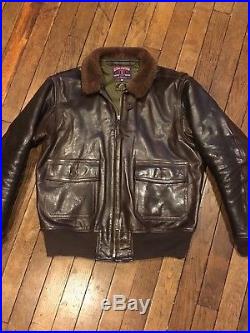 Eastman Leather Clothing ELMC Horsehide G-1 jacket Navy USN size 46