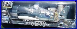 Elite Force BBI WWII U. S. Navy F6F HELLCAT 1/18 Scale Airplane+Pilot Alex Vraciu