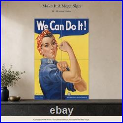 Enlist In The Navy Historical Recruiting WWII Propaganda Poster Aluminum Sign