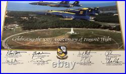 F18 Rare One Of A Kind Blue Angels Picture (100th Anniv Of Kitty Hawk) 2003