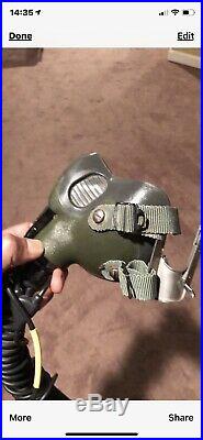 Flight Helmet Usn Us Navy Mbu14/p Oxygen Mask Va-94 Mighty Shrikes Named Pilot