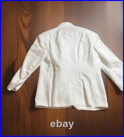 Flying Cross US Navy Twill White Uniform Coat Sz-46 & 2 Trousers Sz-38 New