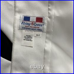 Flying Cross US Navy Twill White Uniform Coat Sz-46 & 2 Trousers Sz-38 New