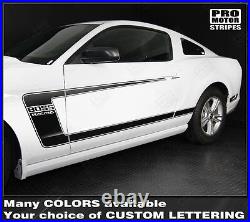 Ford Mustang 2005-2017 BOSS 302 Style Hood & Side Stripes Decals (Choose Color)
