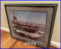 Framed Newport News Shipbuilding USS George Washington CVN 73 Northrup Grumman