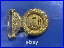 Framed US Navy Lot 1880s-1920s Naval Academy Buckle & Chief Petty Foul Anchor