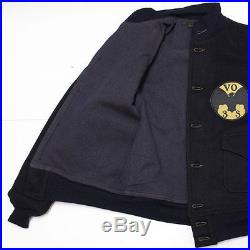 Freewheelers navy melton wool A1 jacket USN Made in Japan NEW