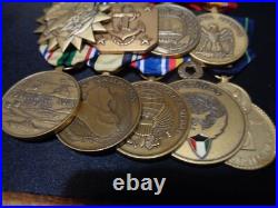Full Size Medal Set 9 Medals Mounted United States Navy Pilot Usn