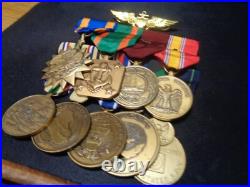 Full Size Medal Set 9 Medals Mounted United States Navy Pilot Usn