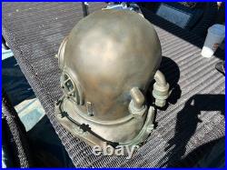 Full size-Naval Diver Helmet-Faux Bronze