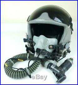 Gentex HGU-55/P Flight Helmet With MBU-12 Mask & Smoke Lens Size Large USAF USN