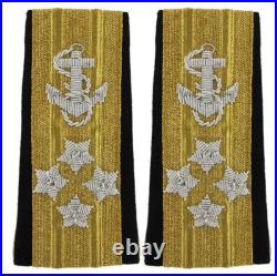 Genuine U. S. NAVY SOFT SHOULDER MARK LINE ADMIRAL 4 STAR
