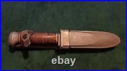 Genuine Ww2 Military Issue Us Navy Pal Rh-35 Usn Mark 1 Combat Knife 51/4 Blade