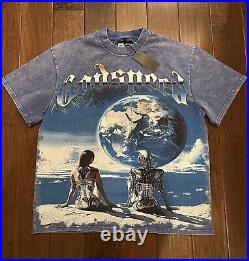 Godspeed Artificial Love Blue Wash T Shirt Size Large Authentic Streetwear New