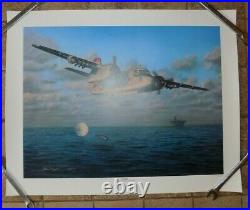 Grumman S2F Tracker STOOF Numbered & SIGNED Print 28 W X 22 US NAVY FEIGHT