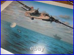 Grumman S2F Tracker STOOF Numbered & SIGNED Print 28 W X 22 US NAVY FEIGHT