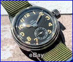 Hamilton USN BUSHIPS ORD. DEPT. U. S. A. Military Wristwatch Original Black Dial