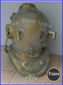 Helmet U. S Navy Mark V-18 Diving Helmet Antique Deep sea Scuba Divers