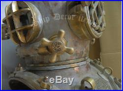 Helmet U. S Navy Mark V-18 Diving Helmet Antique Deep sea Scuba Divers