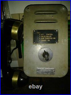 Henschel Corporation US Navy Ship's Sound Powered Telephone Crank Operated