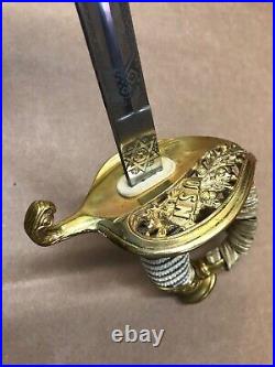 Hilborn Hamburger Inc New York Sword Made In Germany Usn