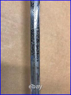Hilborn Hamburger Inc New York Sword Made In Germany Usn