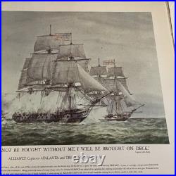 Historical US Naval Battle Ships 1781 -1950 Litho 1781- 1950. (Set Of 11) EUC