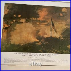 Historical US Naval Battle Ships 1781 -1950 Litho 1781- 1950. (Set Of 11) EUC