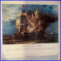 Historical US Naval Battle Ships 1781 -1950 Litho 1781- 1950. (Set Of 11) EUC