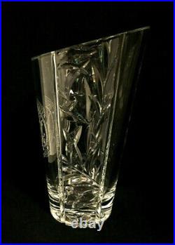 Huge Rare! United States Navy Etched Crystal Vase 7 1/2 Pounds! 12 Tall Usn T
