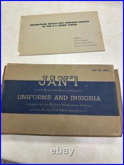 JAN #1. Joint Army Navy Publication One. Uniforms & Insignia