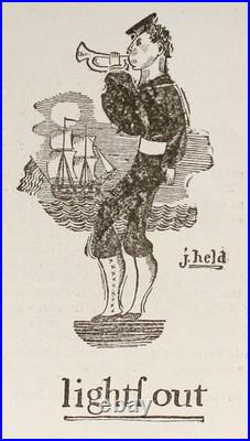 John Held, illus. United States Navy NAVY SONG BOOK 1st ed 1919 Near Fine copy