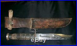 KABAR USA Knife & USN BOYT 43 Sheath WWII 1219C 1943 Issue, Used, Carried Rare