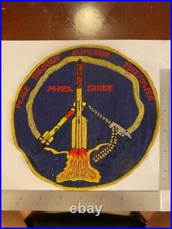 (LARGE) ORIGINAL/AUTHENTIC US Navy's USS AMERICA (CVA-66) 1974 MED Cruise