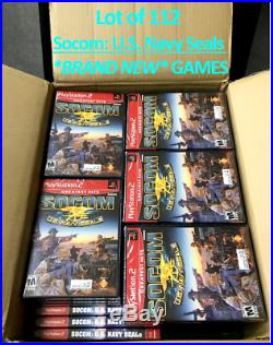 LOT OF 112 BRAND NEW SEALED Socom U. S. Navy Seals Greatest Hits (PS2, 2003)NICE