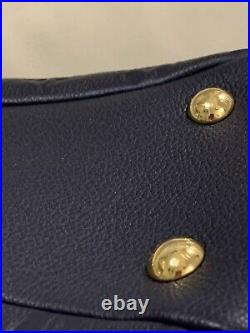 LOUIS VUITTON Ponthieu PM Empreinte Navy Blue/Red Leather Shoulder Crossbody Bag