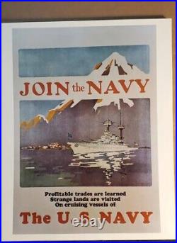 Lot Of 18 Early 70's USN Recruiting Posters. Navy Printing Office. Complete NICE
