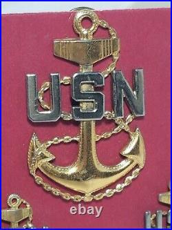 Lot Of 5 USN United States Navy Naval Insignia Anchor Pins Sterling