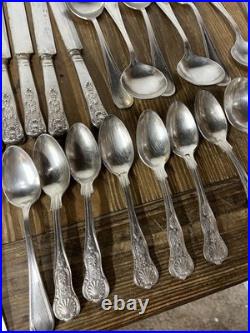 Lot Of USN US Navy Metal Silverware Coffee Set WWII Flatware Plate International