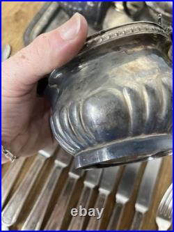 Lot Of USN US Navy Metal Silverware Coffee Set WWII Flatware Plate International